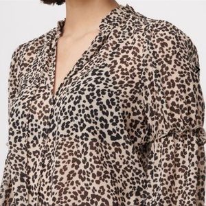 Cheetah Print Blouse